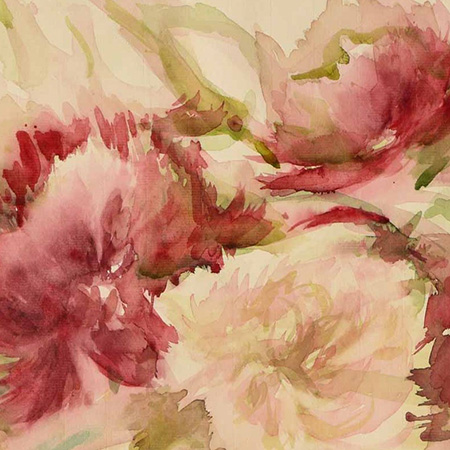 louis faye aquarelliste pivoines rouges georges paul