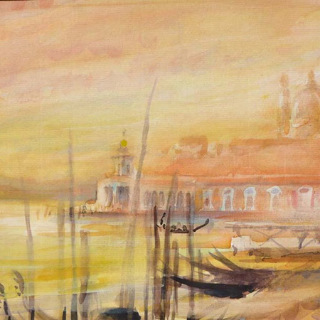 Louis faye artiste peintre, watercolour Venice