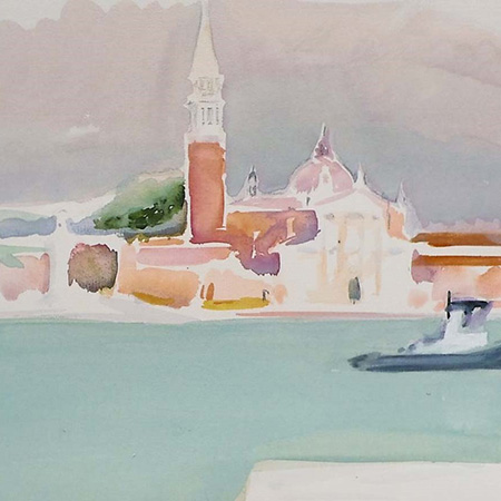 Louis faye artiste peintre, san giorgio venise