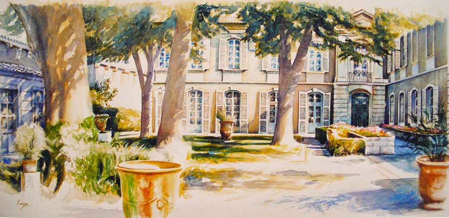 louis faye artiste peintre architecture aquarelle