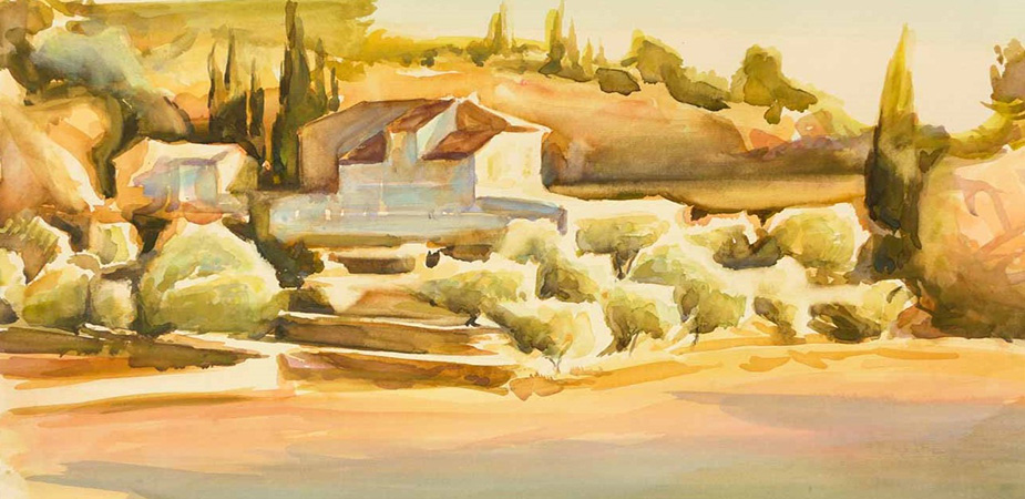 Louis faye artiste peintre domaine des bernardins muscat