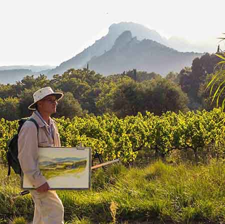 Louis faye artiste peintre dans les dentelles de montmirail 