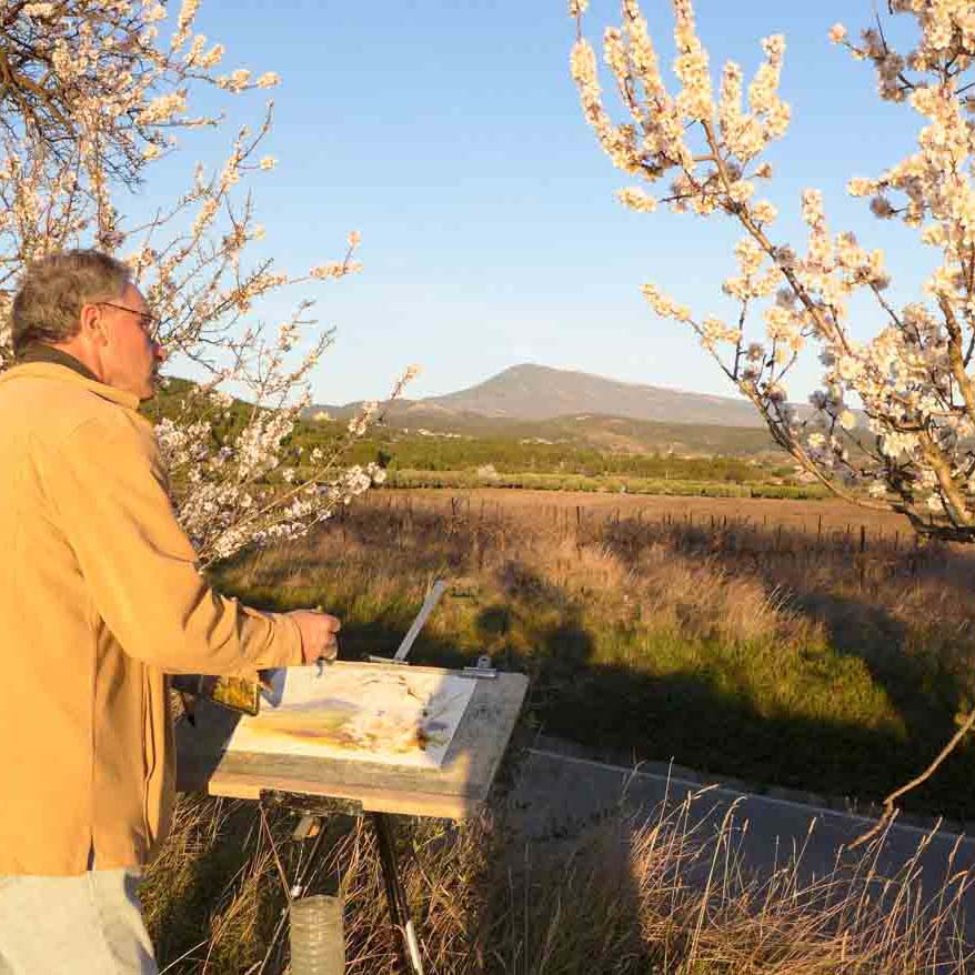 Louis faye peintre mont ventoux japon printemps